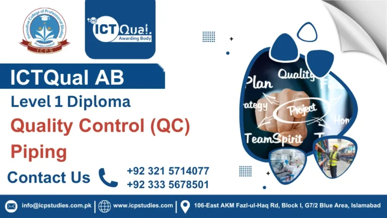 ICTQual AB Level 1 Diploma in Quality Control (QC) Piping