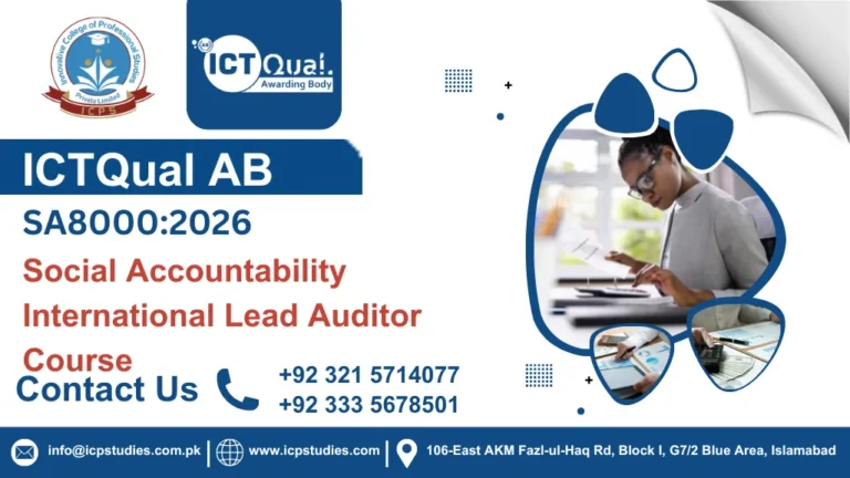 ICTQual SA8000:2026 Social Accountability International Lead Auditor Course