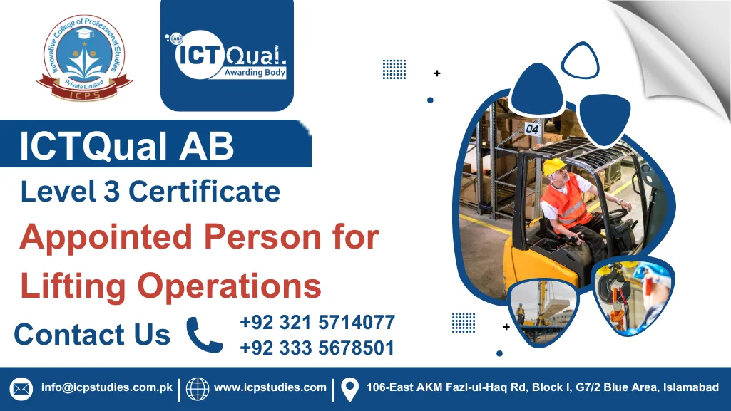 ICTQual AB Level 3 Certificate in Appointed Person for Lifting Operations