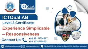 ICTQual AB Level 3 Certificate in Experience Simplicable – Responsiveness