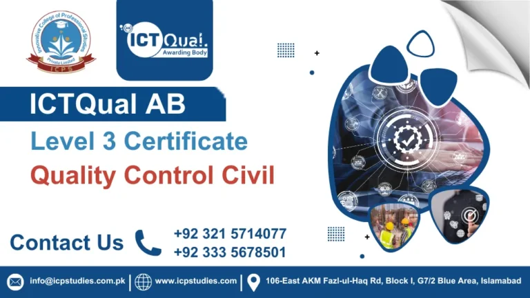 ICTQual AB Level 3 Certificate in Quality Control Civil