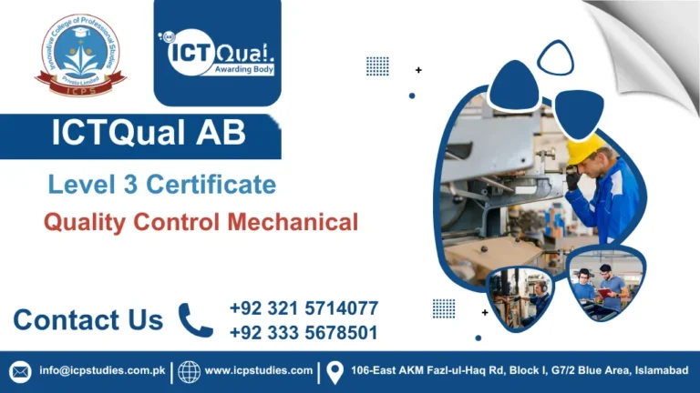 ICTQual AB Level 3 Certificate in Quality Control Mechanical
