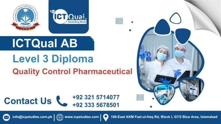 ICTQual AB Level 3 Diploma in Quality Control Pharmaceutical