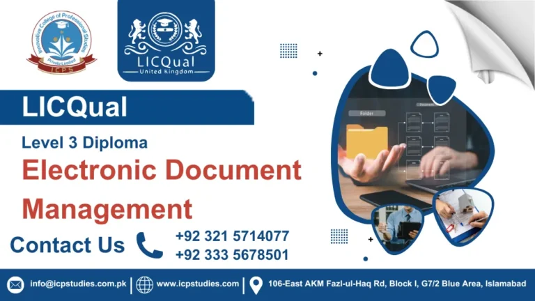 LICQual Level 3 Diploma in Electronic Document Management