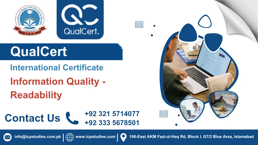 QualCert International Certificate in Information Quality -Readability