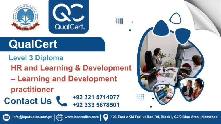 QualCert Level 3 Diploma in HR and Learning & Development – Learning and Development practitioner