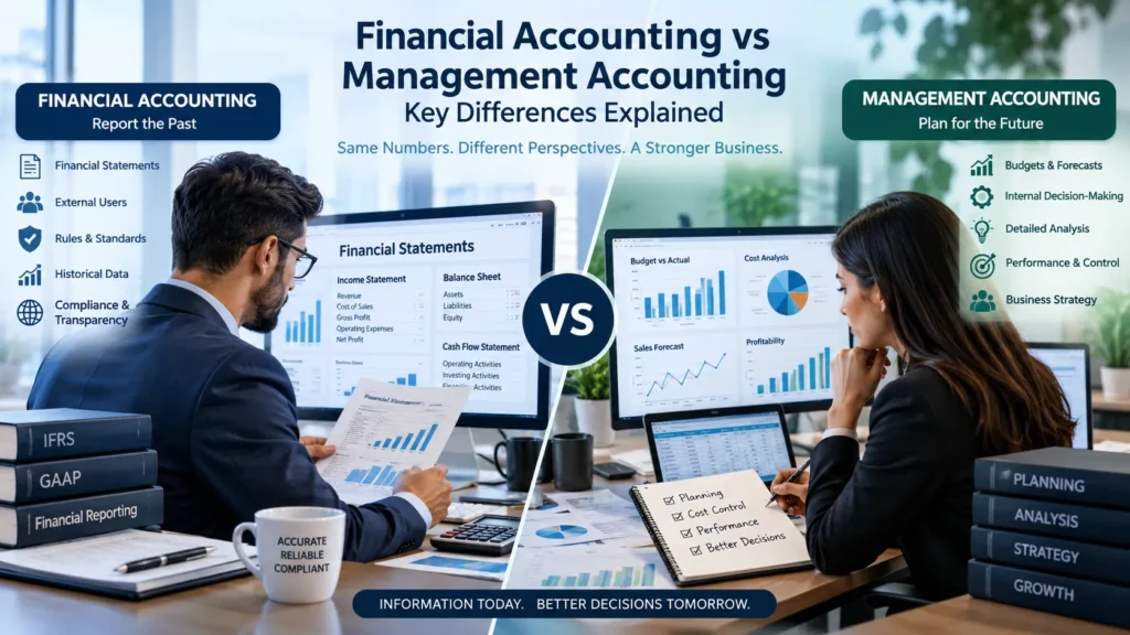 Financial Accounting vs Management Accounting: Key Differences Explained