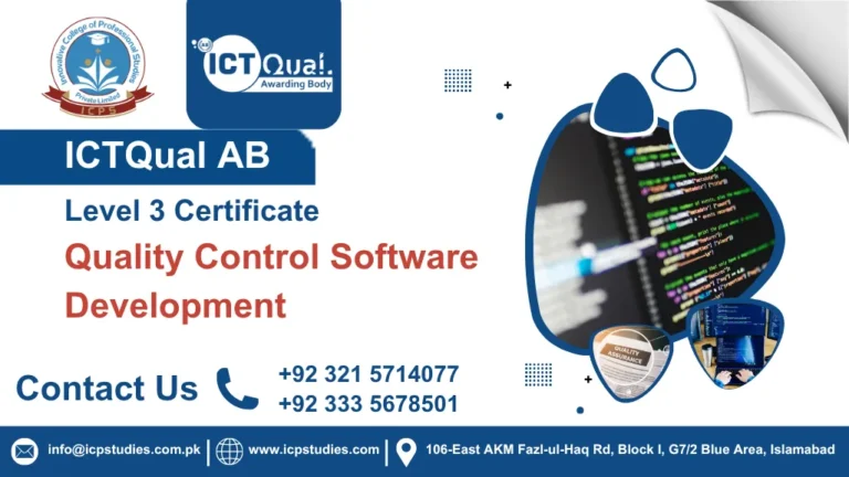 ICTQual AB Level 3 Certificate in Quality Control Software Development
