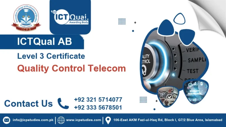 ICTQual AB Level 3 Certificate in Quality Control Telecom