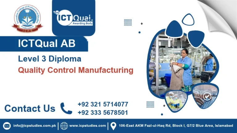 ICTQual AB Level 3 Diploma in Quality Control Manufacturing