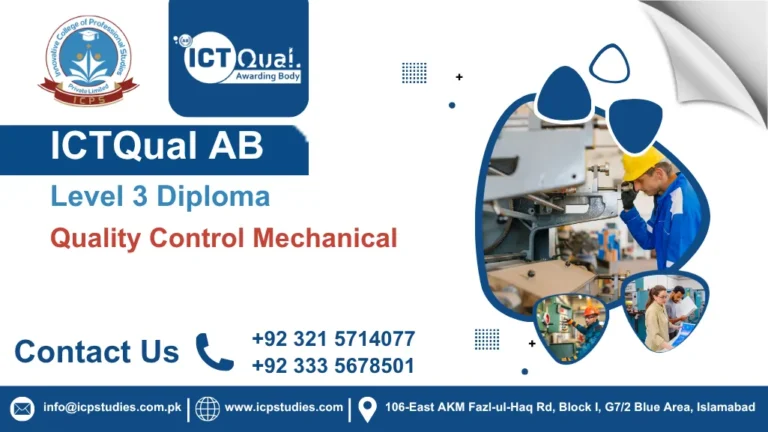 ICTQual AB Level 3 Diploma in Quality Control Mechanical