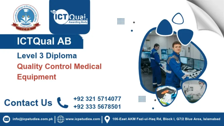 ICTQual AB Level 3 Diploma in Quality Control Medical Equipment