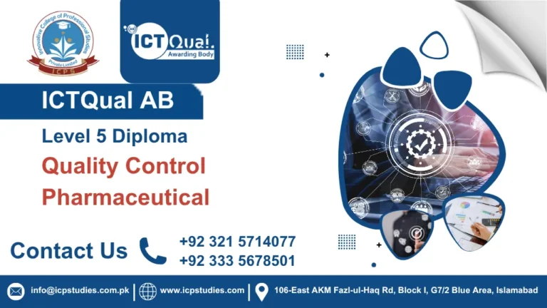 ICTQual AB Level 5 Diploma in Quality Control Pharmaceutical