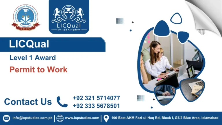 LICQual Level 1 Award in Permit to Work