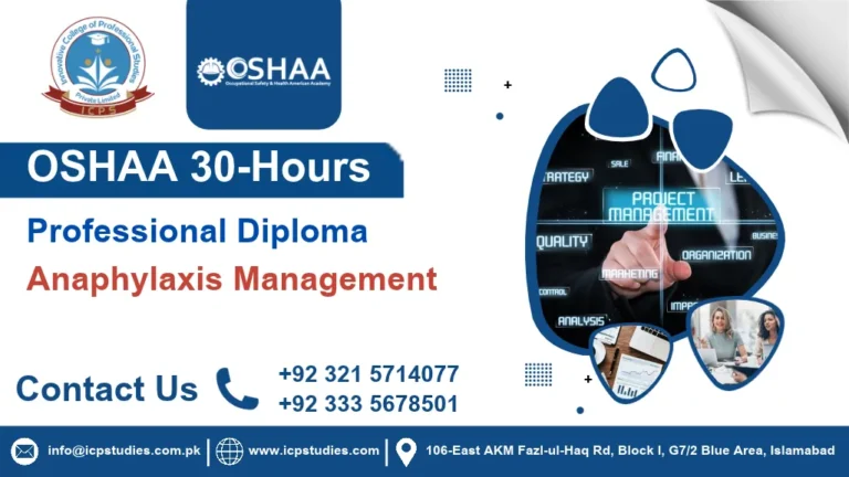 OSHAA 30-Hours Professional Diploma in Anaphylaxis Management