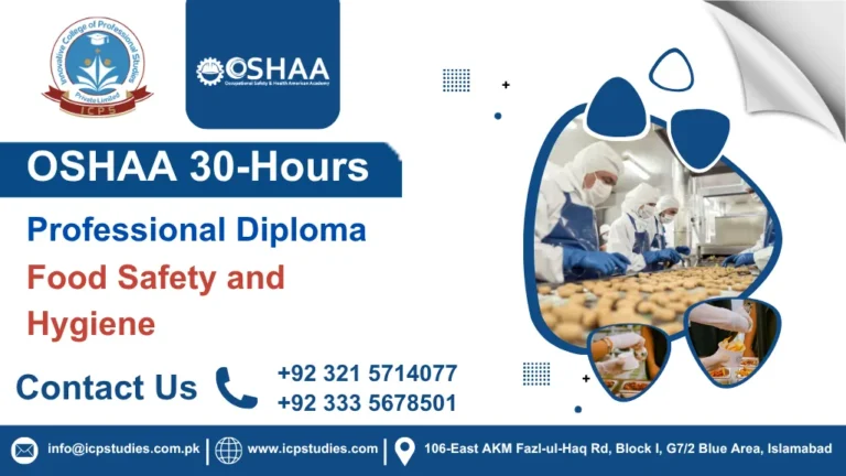 OSHAA 30-Hours Professional Diploma in Food Safety and Hygiene