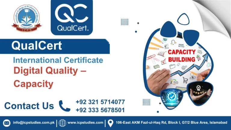 QualCert International Certificate in Digital Quality – Capacity
