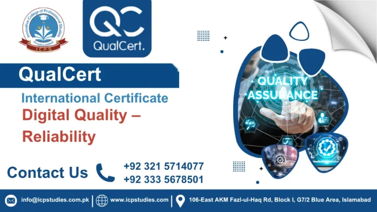 QualCert International Certificate in Digital Quality – Reliability