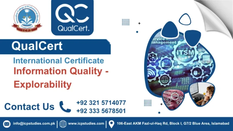 QualCert International Certificate in Information Quality -Explorability