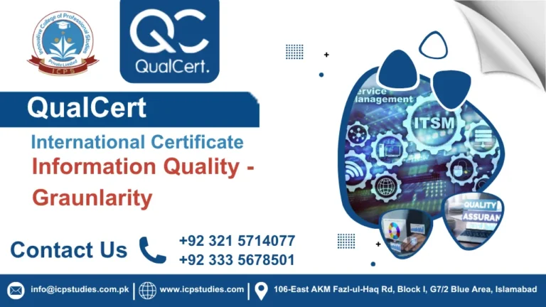 QualCert International Certificate in Information Quality -Graunlarity