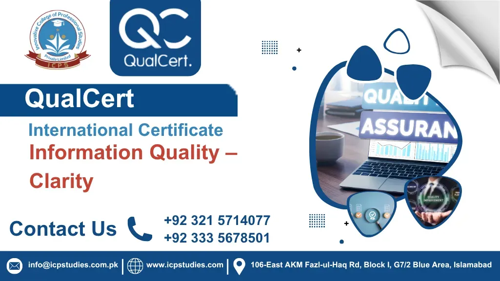 QualCert International Certificate in Information Quality – Clarity