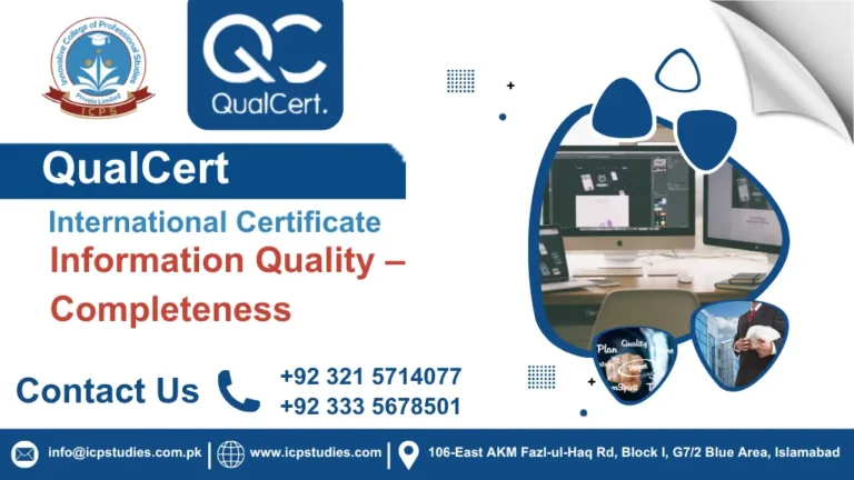 QualCert International Certificate in Information Quality – Completeness