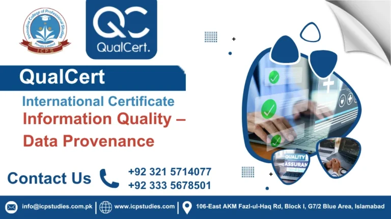 QualCert International Certificate in Information Quality – Data Provenance
