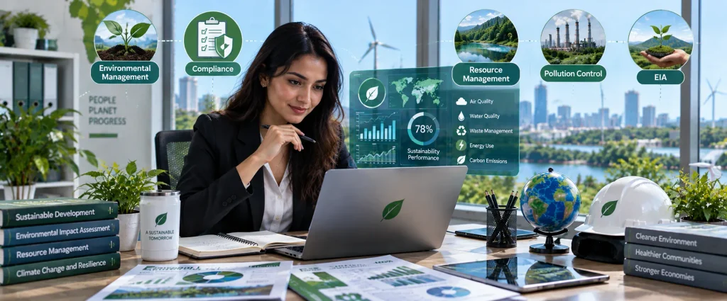 Sustainable Office Dashboard at Work