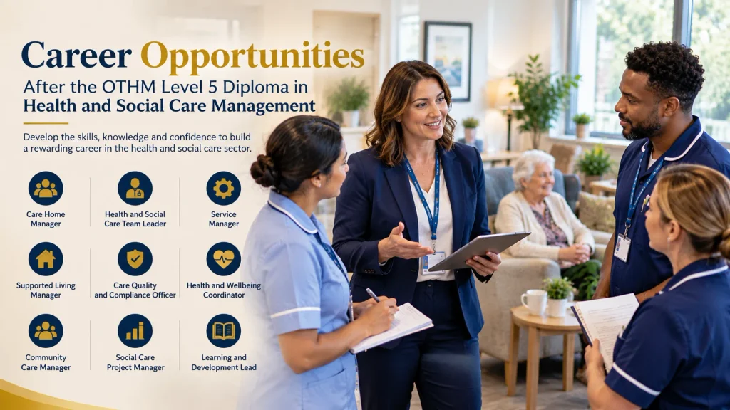 OTHM Level 5 Diploma in Health and Social Care Management: A Complete Guide for Learners 5 Career Opportunities in Social Care