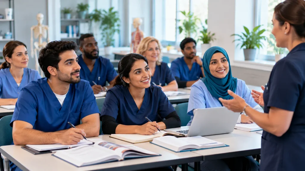 Diverse Healthcare Students in Training