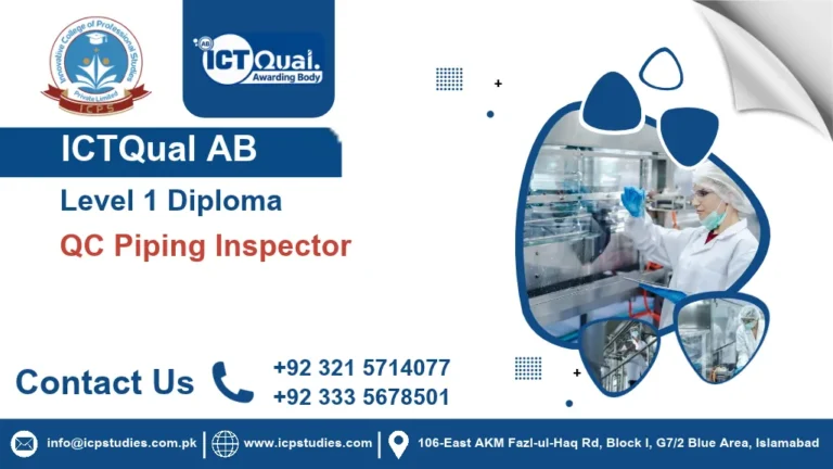 ICTQual AB Level 1 Diploma in QC Piping Inspector