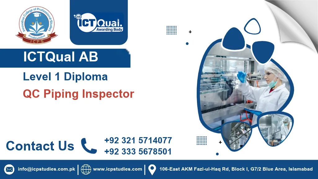 ICTQual AB Level 1 Diploma in QC Piping Inspector