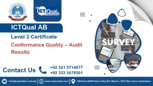 ICTQual AB Level 3 Certificate in Conformance Quality – Audit Results