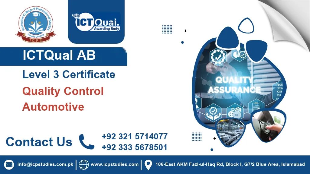ICTQual AB Level 3 Certificate in Quality Control Automotive