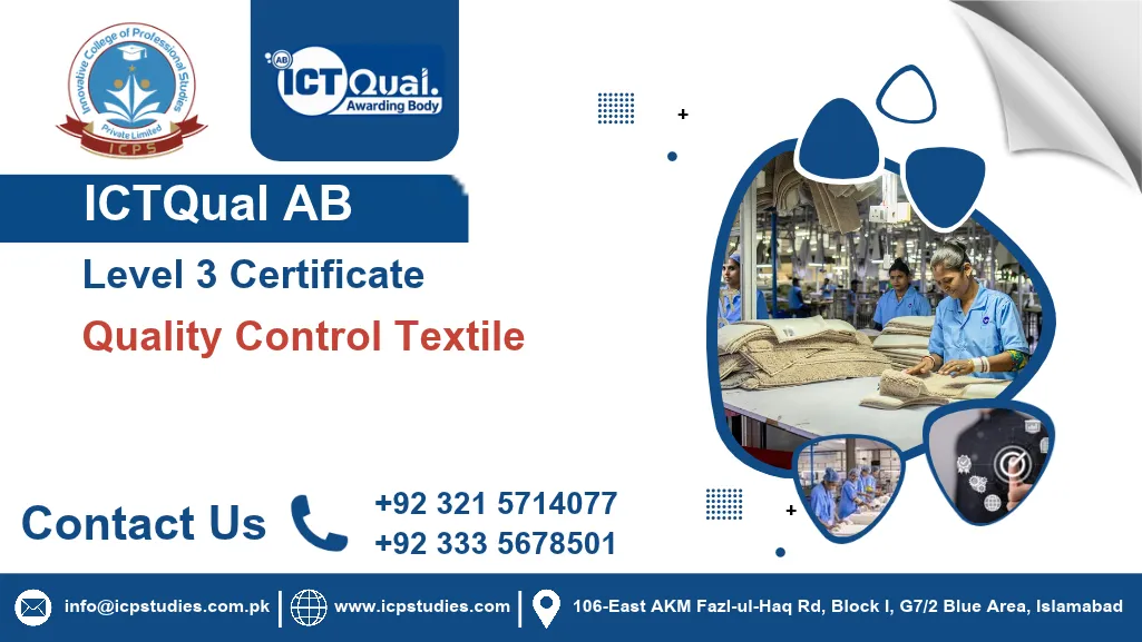 ICTQual AB Level 3 Certificate in Quality Control Textile