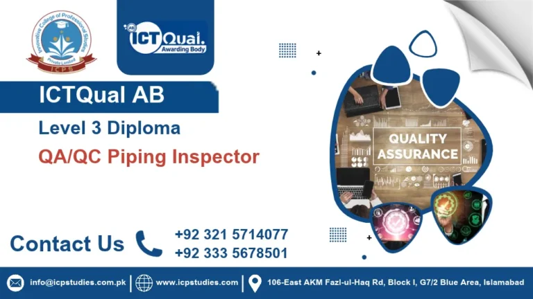 ICTQual AB Level 3 Diploma in QA/QC Piping Inspector