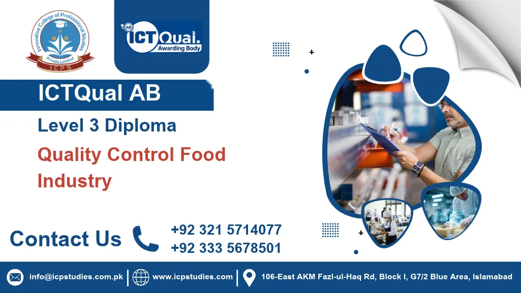 ICTQual AB Level 3 Diploma in Quality Control Food Industry