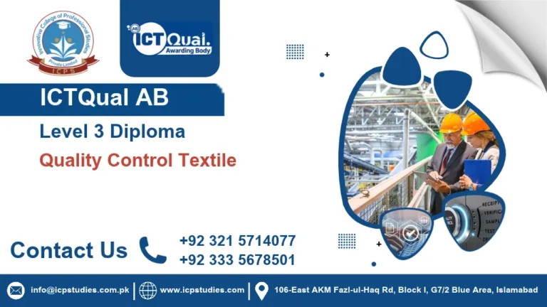 ICTQual AB Level 3 Diploma in Quality Control Textile