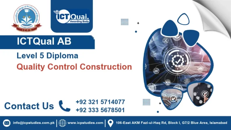 ICTQual AB Level 5 Diploma in Quality Control Construction