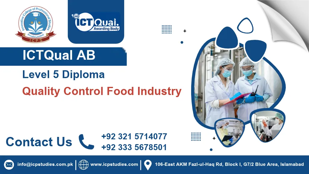 ICTQual AB Level 5 Diploma in Quality Control Food Industry