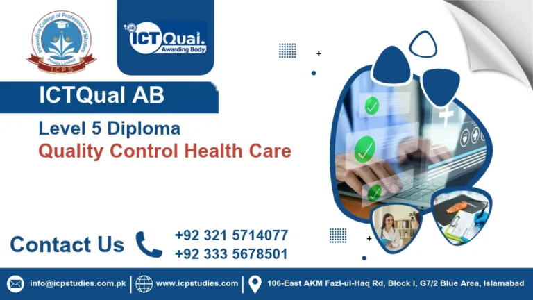 ICTQual AB Level 5 Diploma in Quality Control Health Care