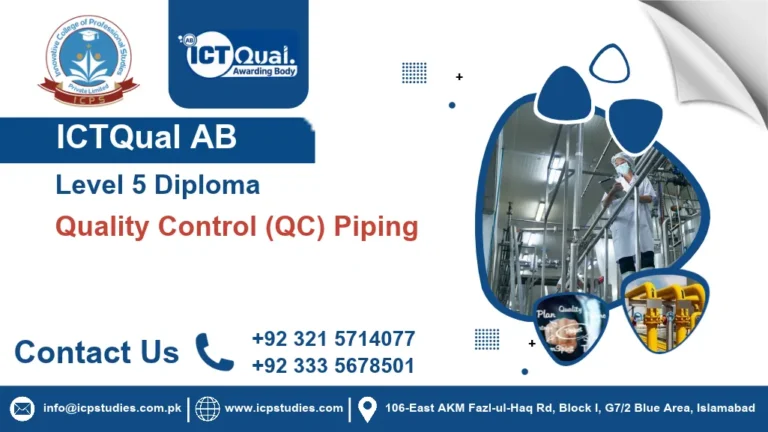 ICTQual AB Level 5 Diploma in Quality Control (QC) Piping