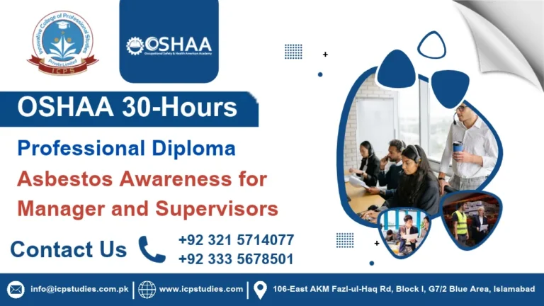 OSHAA 30-Hours Professional Diploma in Asbestos Awareness for Manager and Supervisors