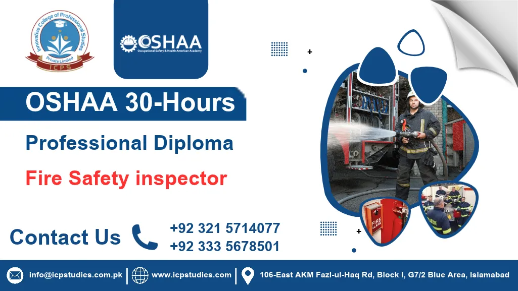 OSHAA 30-Hours Professional Diploma in Fire Safety inspector