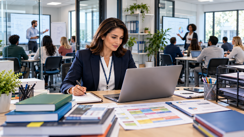 OTHM Level 4 Diploma in Education and Training Management: A Complete Learner's Guide 3 Professional Training Center Workspace
