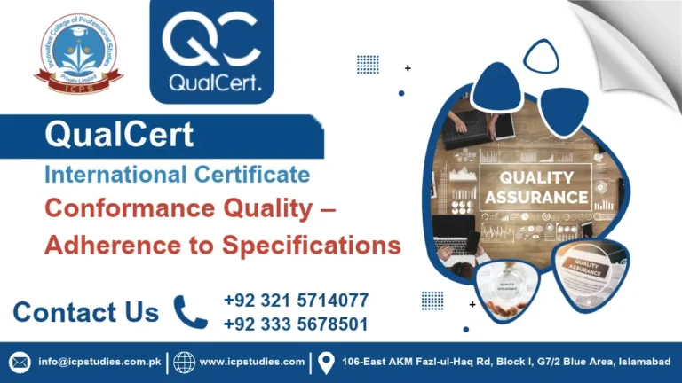 QualCert International Certificate in Conformance Quality – Adherence to Specifications